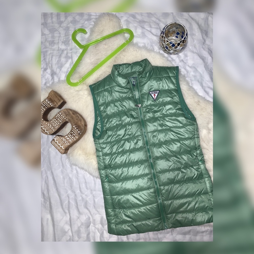 Guess Kids USA Washed Jeans Vest Jacket